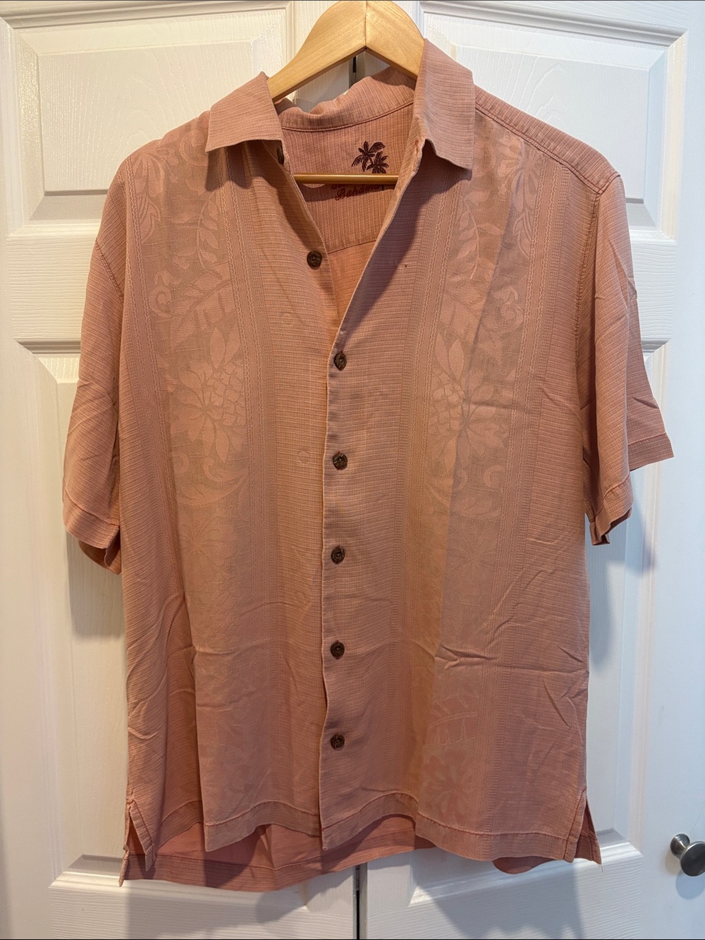 Tommy Bahama Short-Sleeve Button-Up Shirt in Dusty Rose